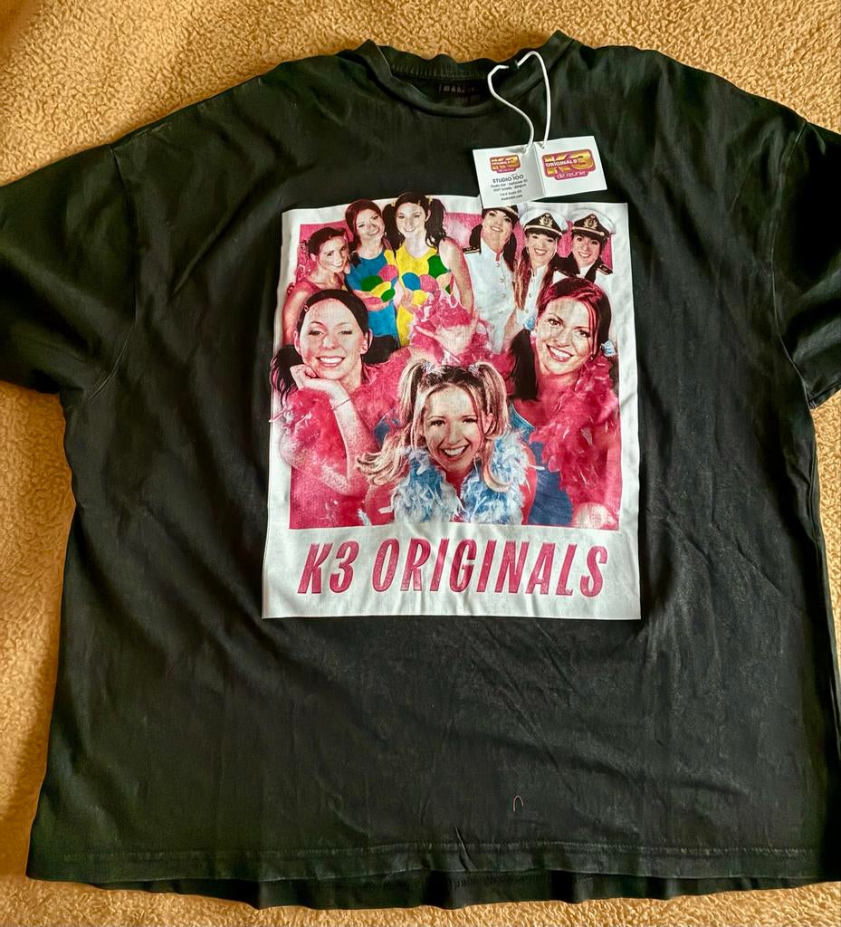 K3 Originals T-shirt Maat S/M (nieuw), Maat 38/40 (M), Zwart, Nieuw, Ophalen of Verzenden