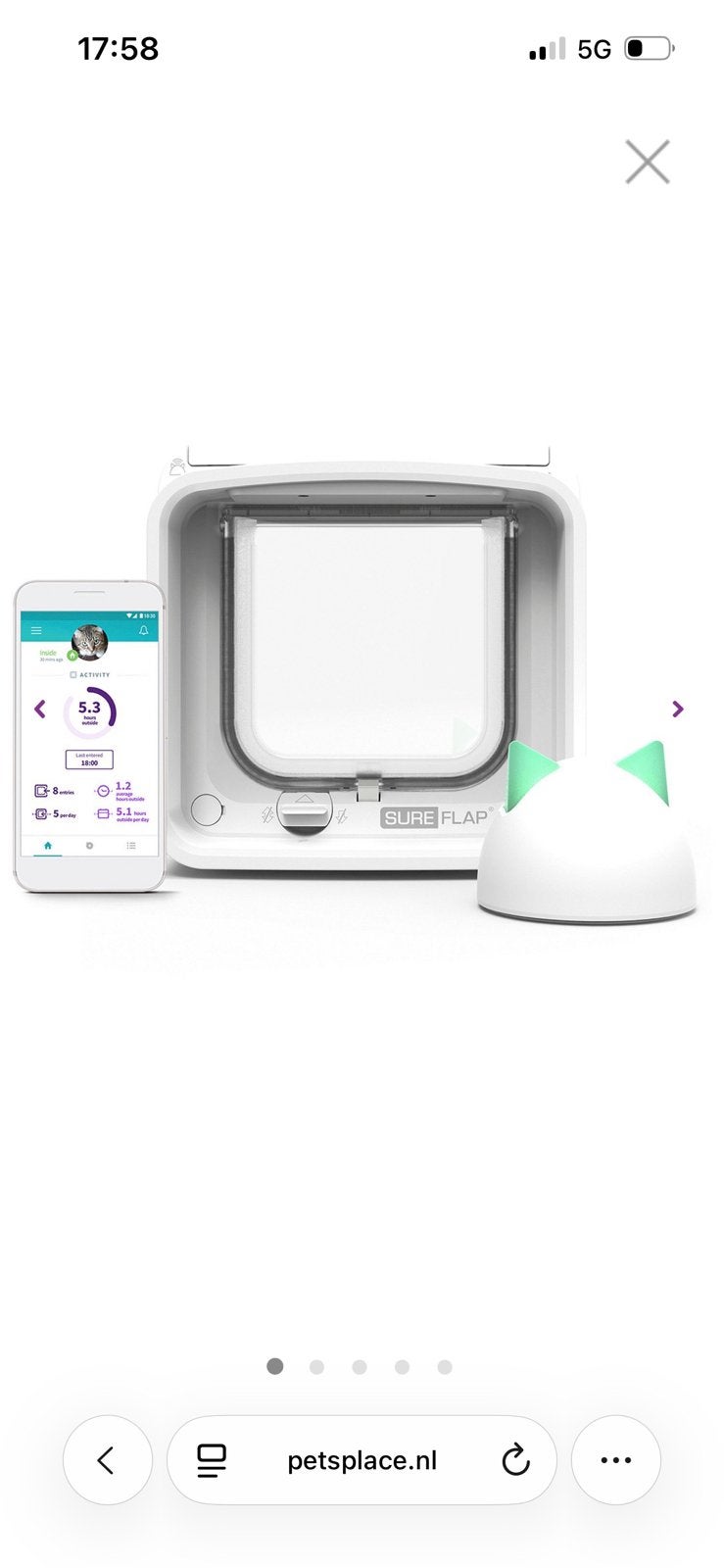 Sureflap Microchip Kattenluik Connect Bundel, Ophalen of Verzenden, Zo goed als nieuw