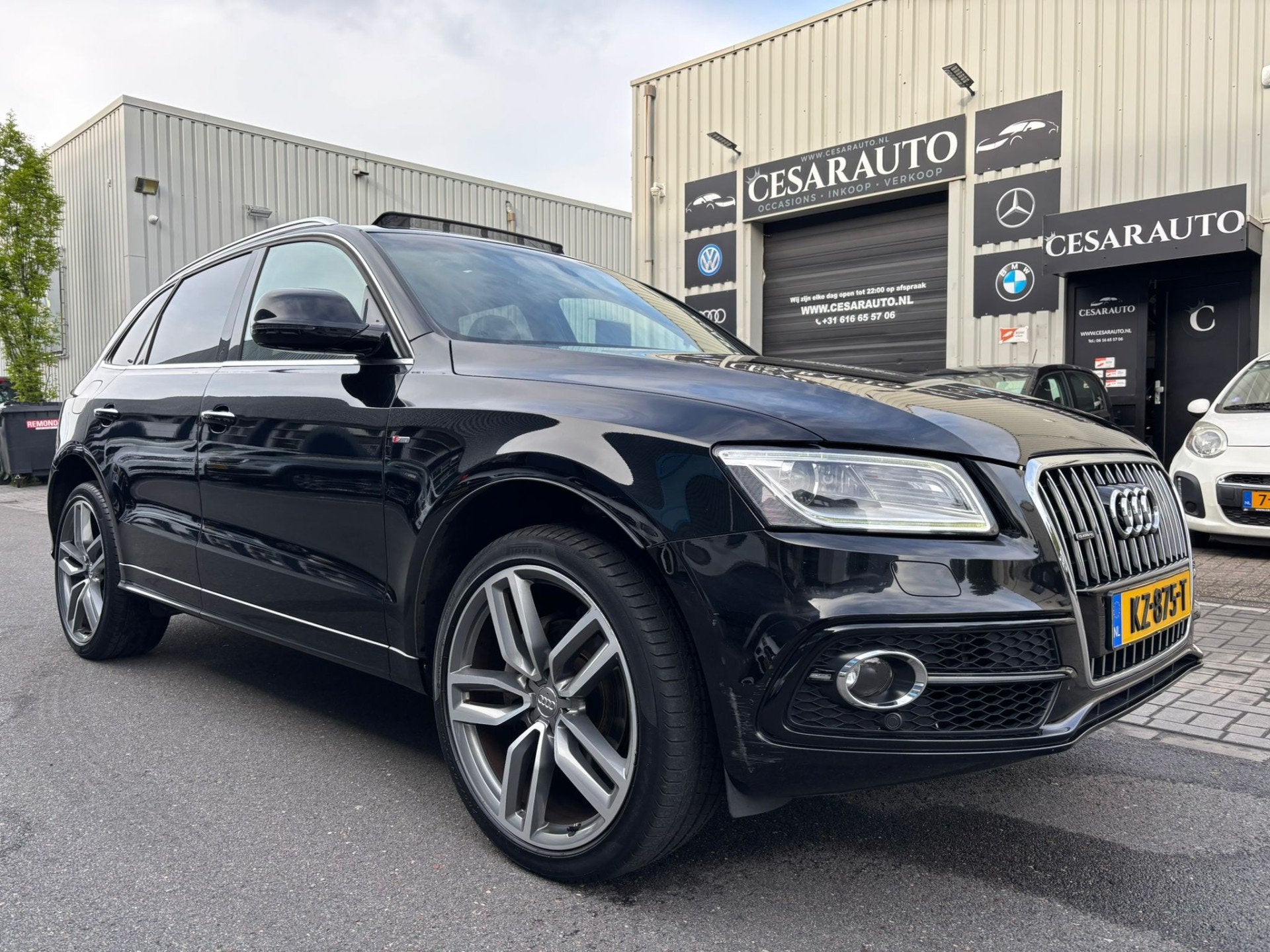 Audi Q5 2.0 TFSI QUATTRO ADRENALIN SPORT AUTOMAAT 8-TRAPS /, Auto's, Dealer onderhouden, Gebruikt, 4 cilinders, Zwart