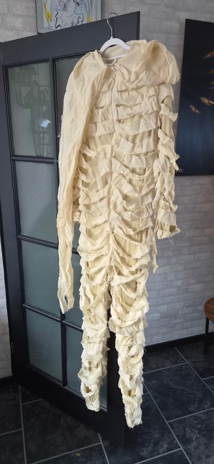 Mummie Pak Halloween Kostuum, Ophalen of Verzenden, Zo goed als nieuw, Pak of Jurk