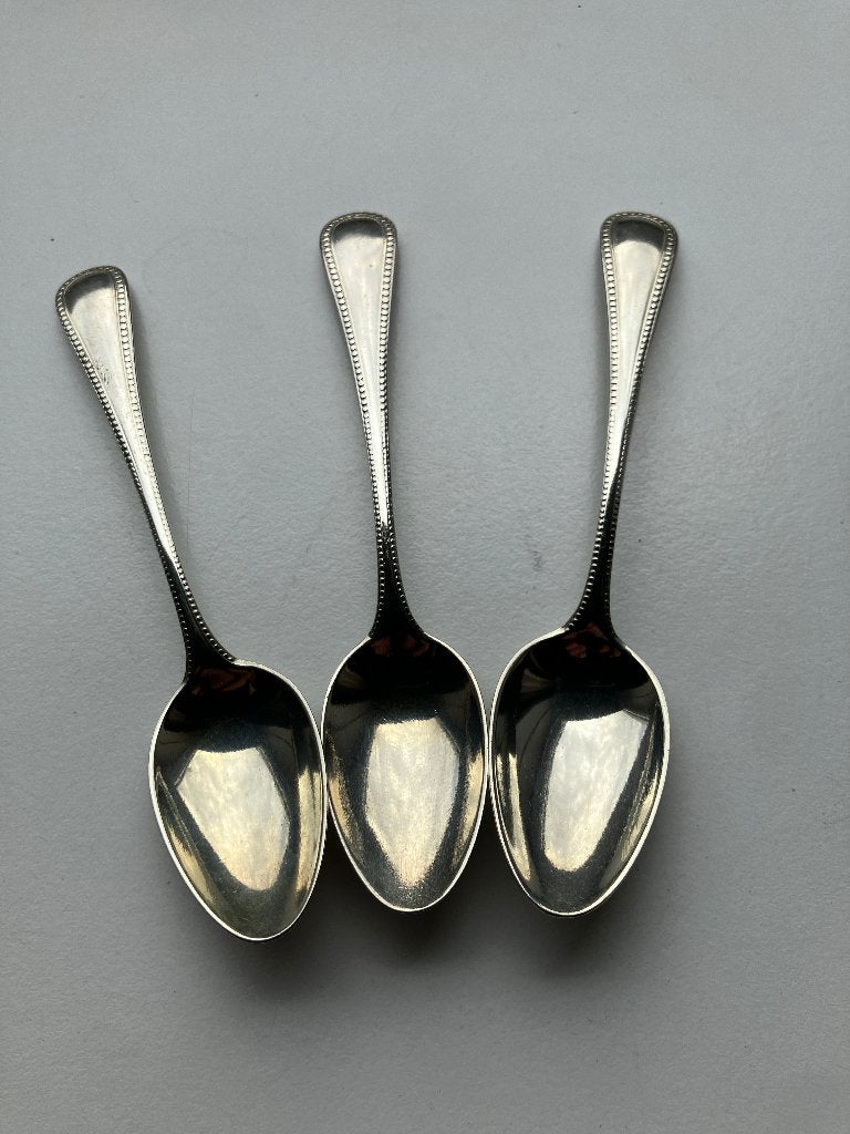 Advocaat lepeltjes verzilverd - (3st), Ophalen of Verzenden