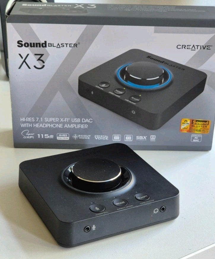 Creative Sound Blaster X3 USB DAC met Ve, Computers en Software, Ophalen of Verzenden, Zo goed als nieuw, Extern, Creative Sound Blaster
