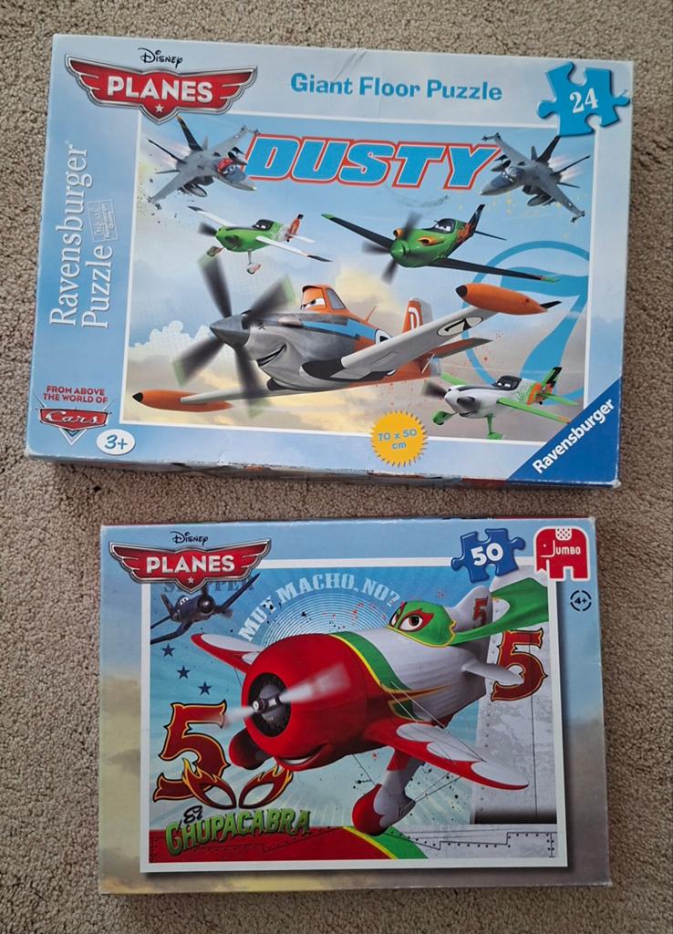 Planes puzzels 3+ en 4+, Ophalen of Verzenden, 10 tot 50 stukjes