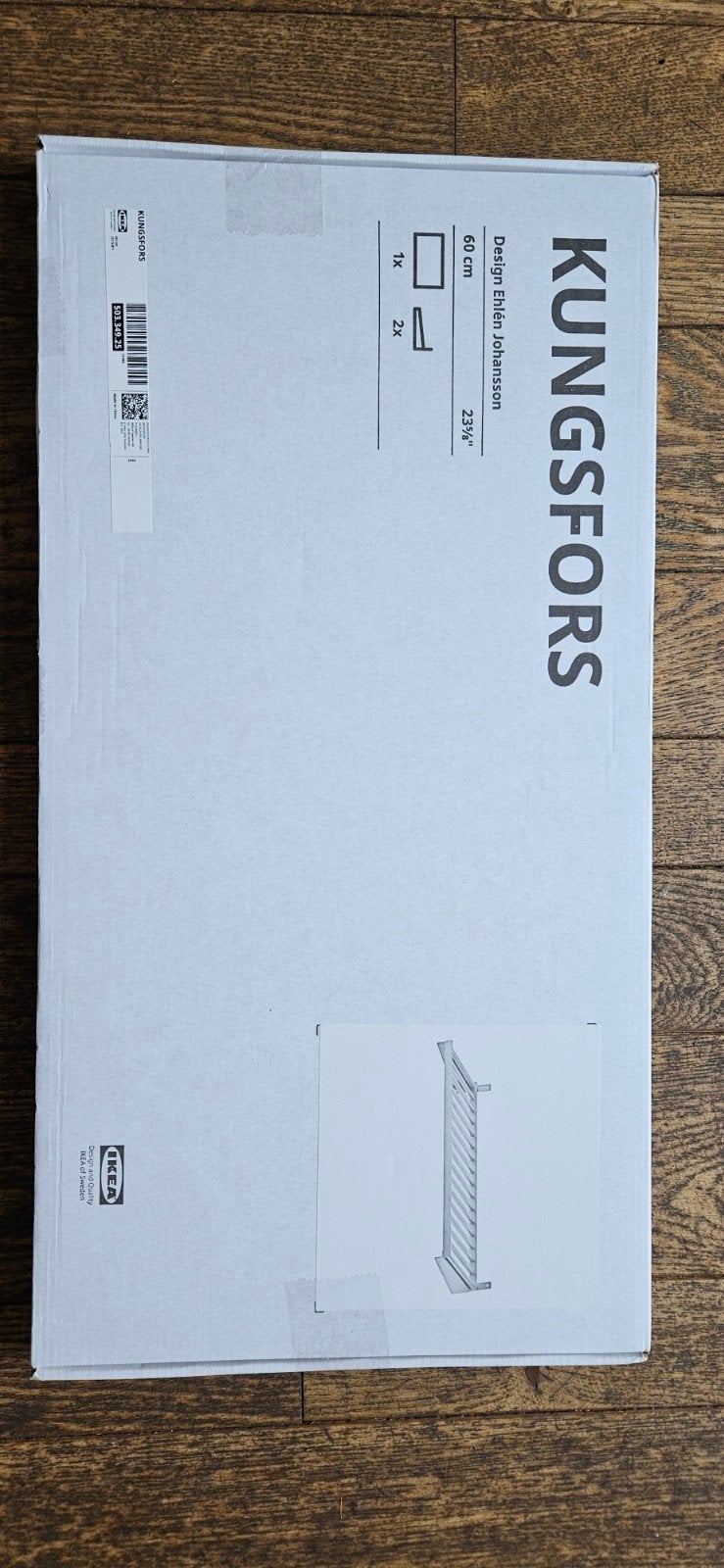 ikea kungsfors rvs plank 60 cm, Ophalen of Verzenden, Nieuw, Metaal, IKEA