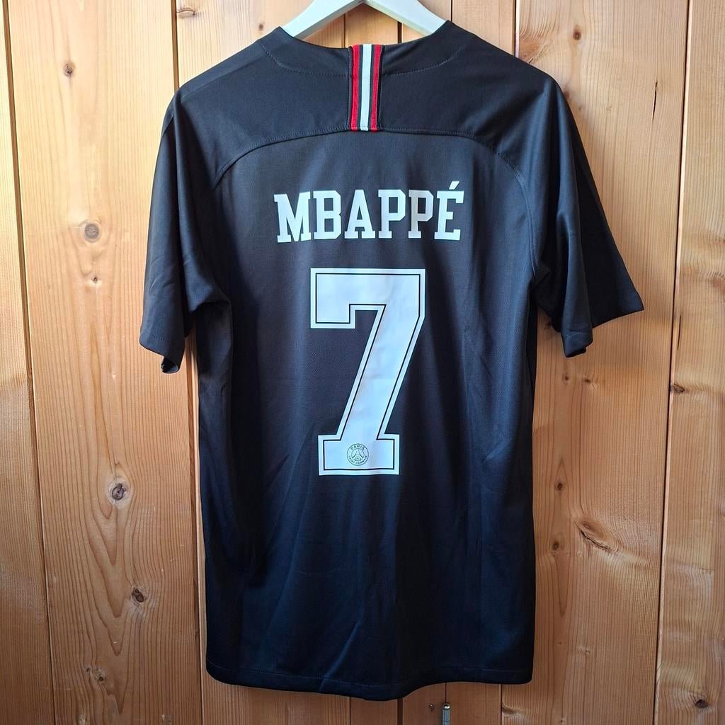 PSG 2018/19 derde shirt Mbappé #7, Verzenden, Zo goed als nieuw, Maat 48/50 (M), Zwart