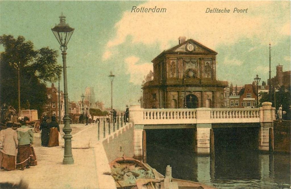 388-266-003 Rotterdam Delftsche Poort, Verzenden, Voor 1920, Zuid-Holland