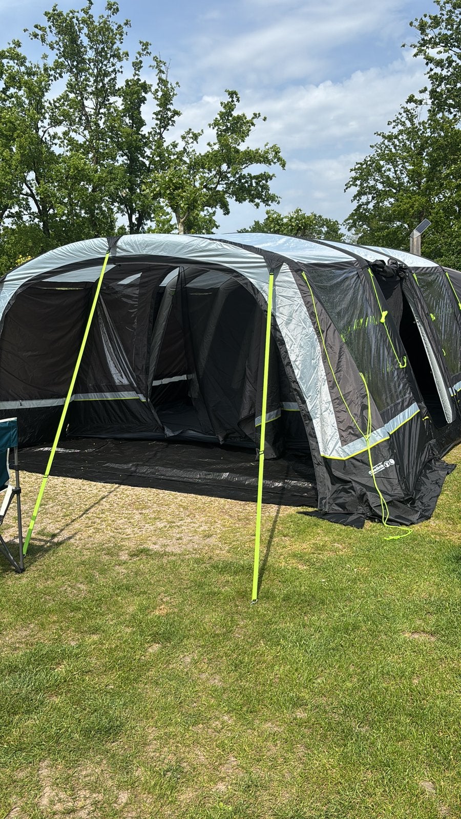 Hudson 6 airtent. 1 weekend gebruikt!, Caravans en Kamperen, Tenten, Zo goed als nieuw, Ophalen