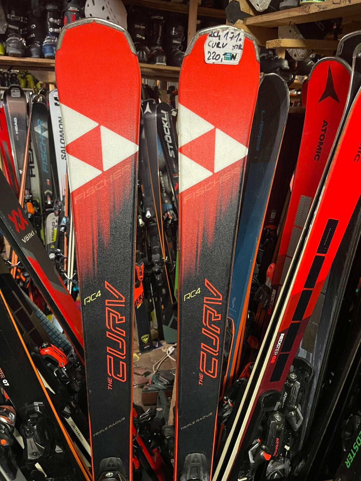171cm Fisher the curv xtr carve skis, 160 tot 180 cm, Fischer, Ophalen of Verzenden, Zo goed als nieuw