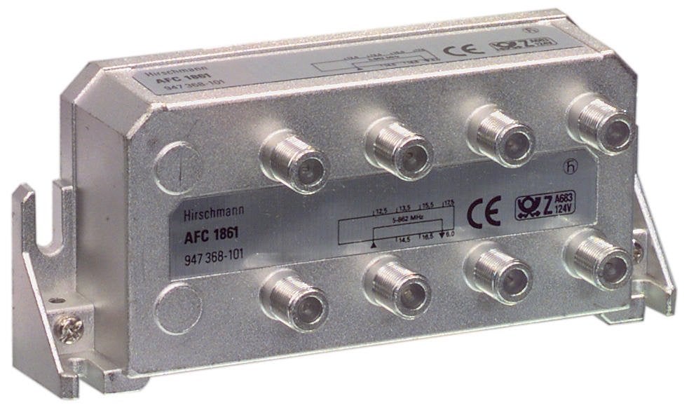 Hirschmann COAX TV signaalsplitter RH-AFC 1861 CAI multitap, Ophalen of Verzenden, Gebruikt, Minder dan 2 meter, Coaxiale kabel