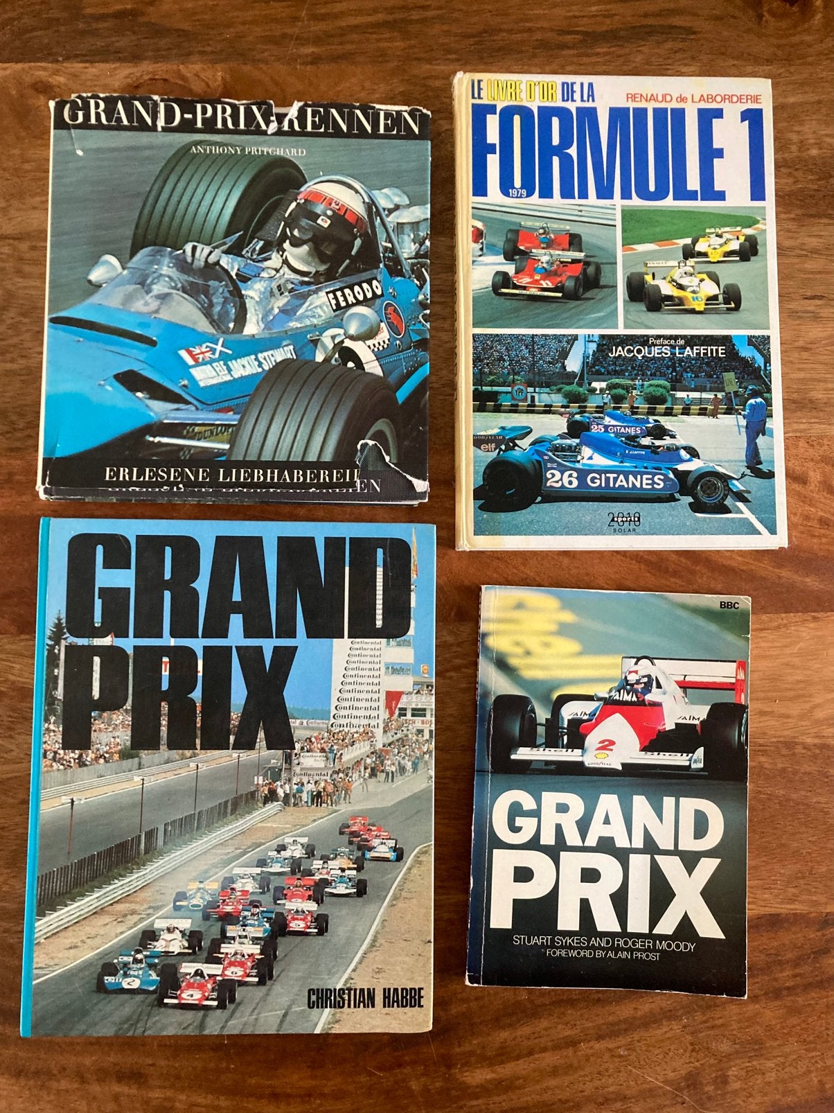 4 boeken met thema Grand Prix, Ophalen of Verzenden, Gebruikt