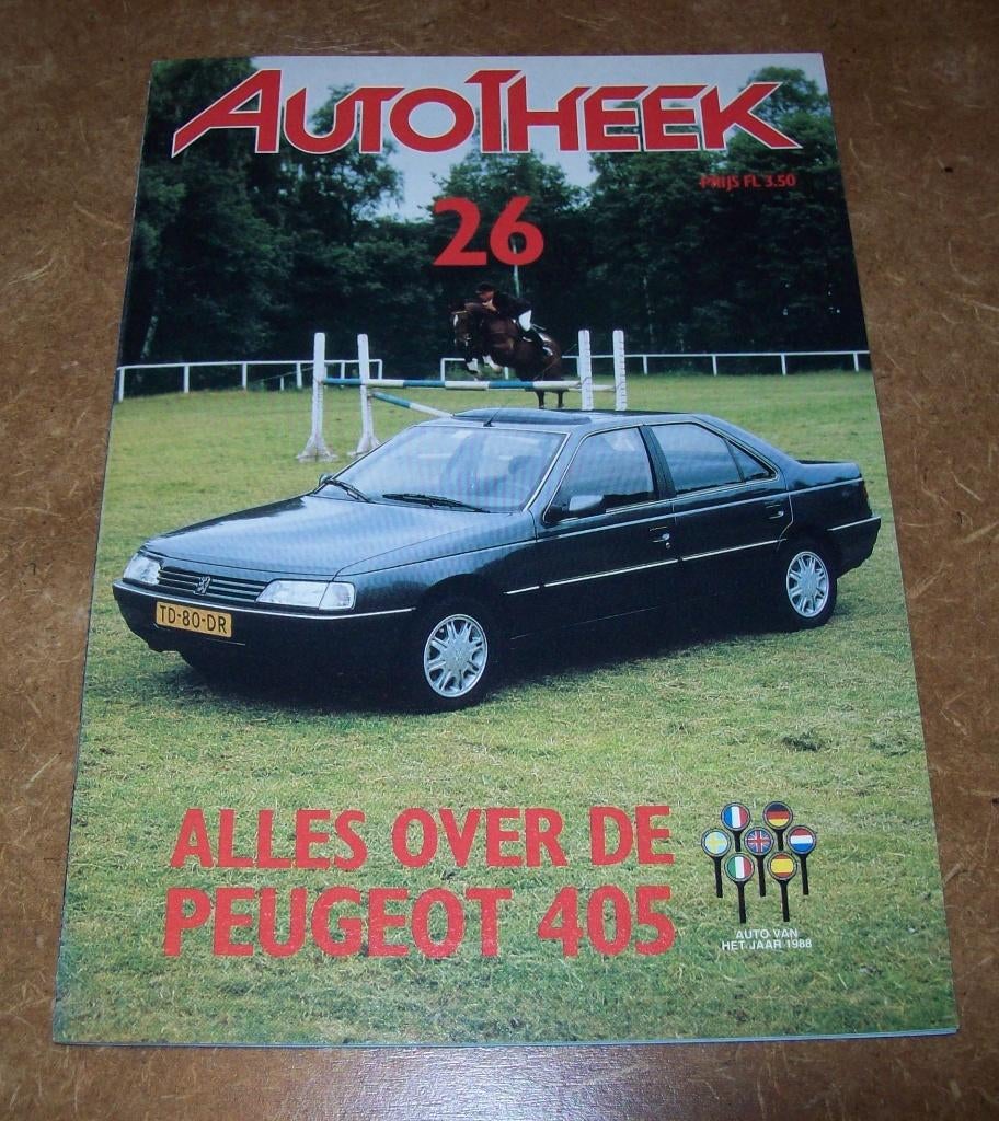 Autotheek Peugeot 405  1988, Ophalen of Verzenden, Zo goed als nieuw, Peugeot