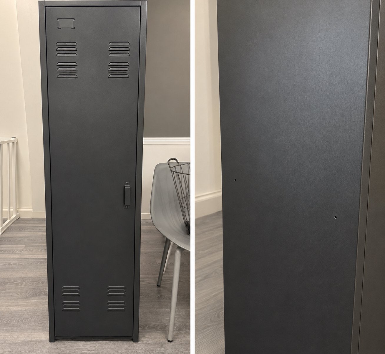 Metalen locker/kast - Donkergrijs, Ophalen, Gebruikt