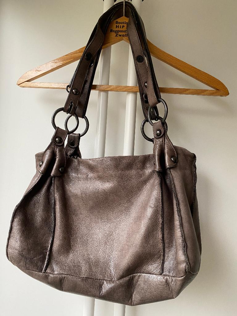 Fred de la Bretoniere tas kleur bruin, Ophalen of Verzenden, Zo goed als nieuw, Bruin, Handtas