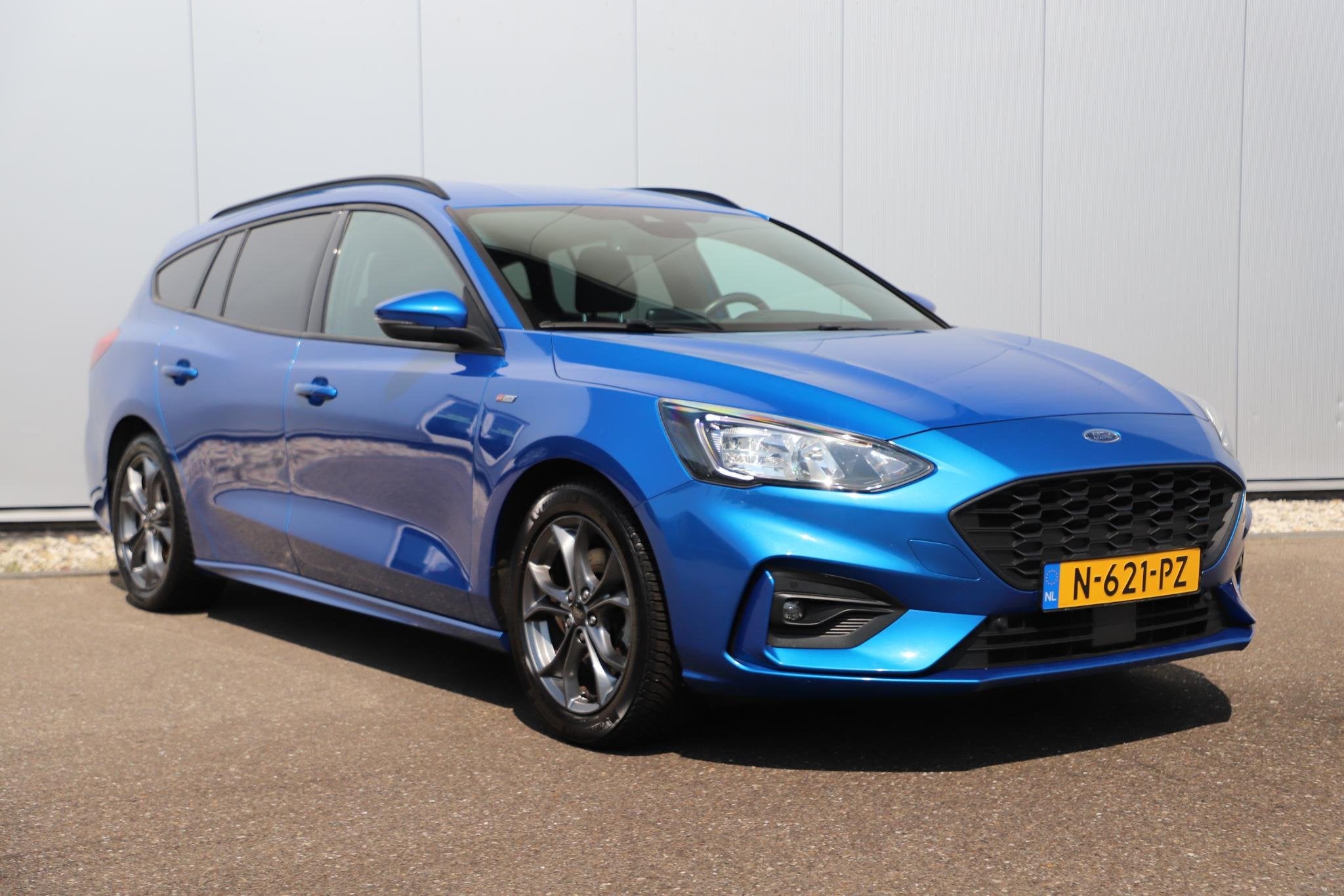 Ford Focus Wagon 1.0 EcoBoost Hybrid ST Line Business Trekha, Auto's, Euro 6, Met garantie (alle), Blauw, Origineel Nederlands