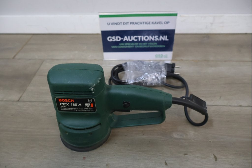 Bosch PEX 115 A excentrische schuurmachine, Ophalen of Verzenden, Niet ingevuld, Niet ingevuld, Niet ingevuld