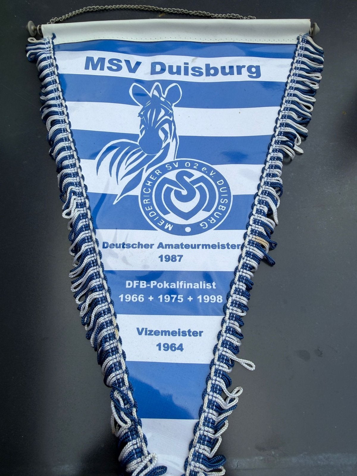 MSV Duisburg Vaantje - Deutscher Amateurmeister 1987, Ophalen of Verzenden, Gebruikt, Buitenlandse clubs, Vaantje of Sjaal