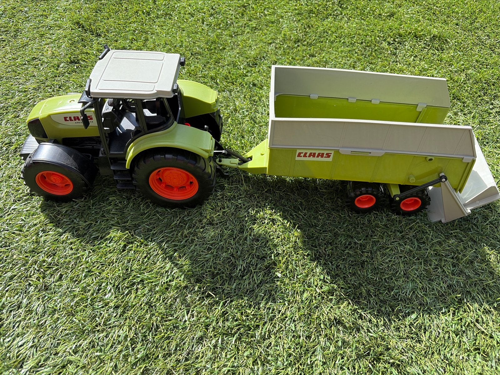 Claas tractor met aanhanger speelgoed, Ophalen, Gebruikt