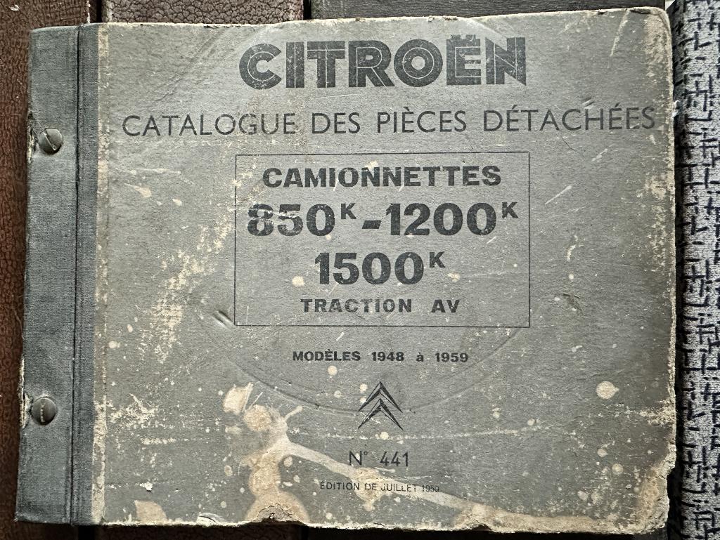 Originele Citroën Onderdelencatalogus Camionnettes 1948-1959, Auto-onderdelen, Ophalen, Gebruikt, Citroën