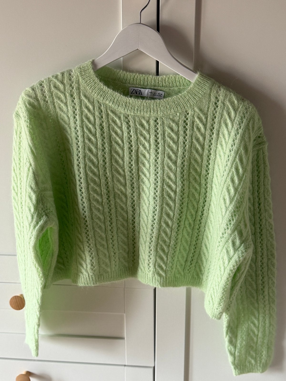 Trui van Zara, Ophalen of Verzenden, Zo goed als nieuw, Maat 42/44 (L), Groen