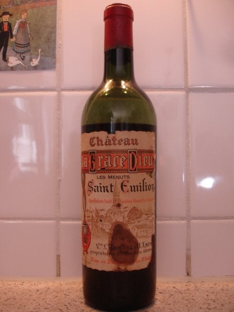 Château La Grace Dieu - Les Menuts, Saint-Émilion Grand Cru, Verzamelen, Wijnen, Zo goed als nieuw, Rode wijn, Frankrijk, Vol