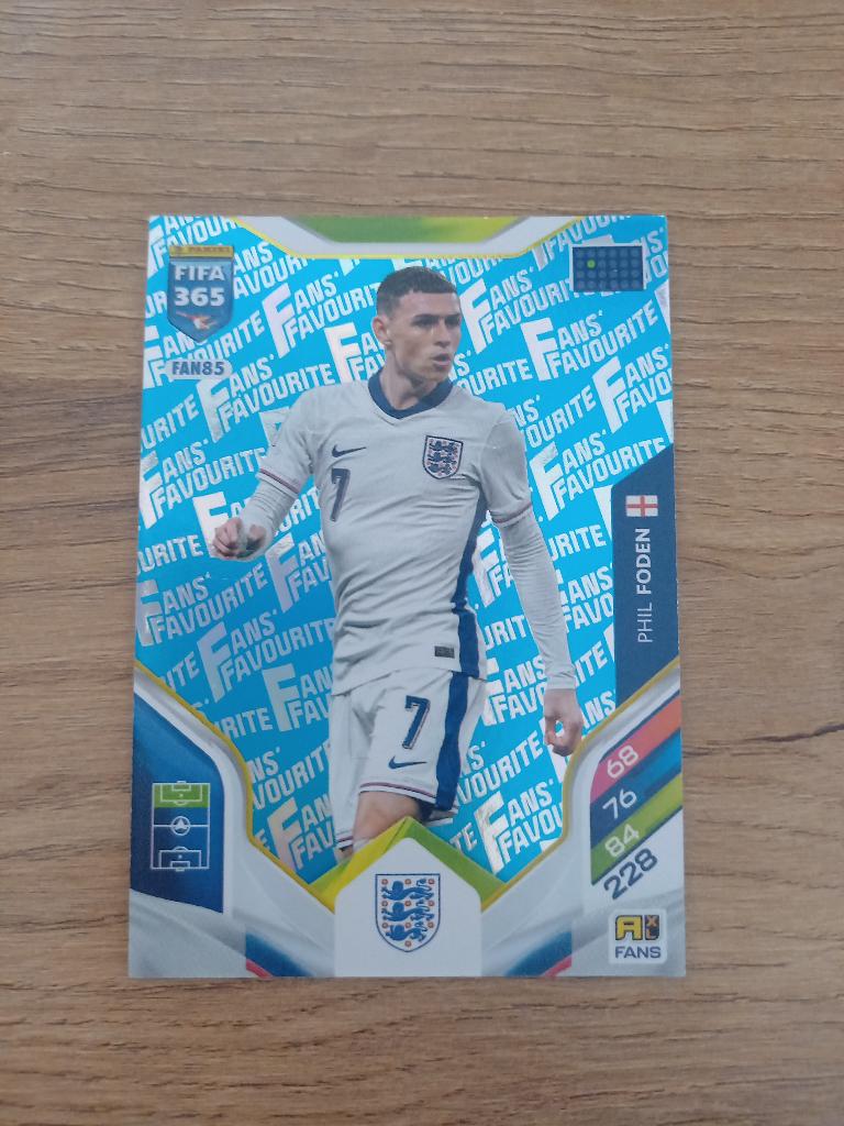 FAN85 blauw Phil Foden Panini FIFA 365 Adrenalyn XL 2026, Ophalen of Verzenden, Zo goed als nieuw, Buitenlandse clubs, Poster, Plaatje of Sticker