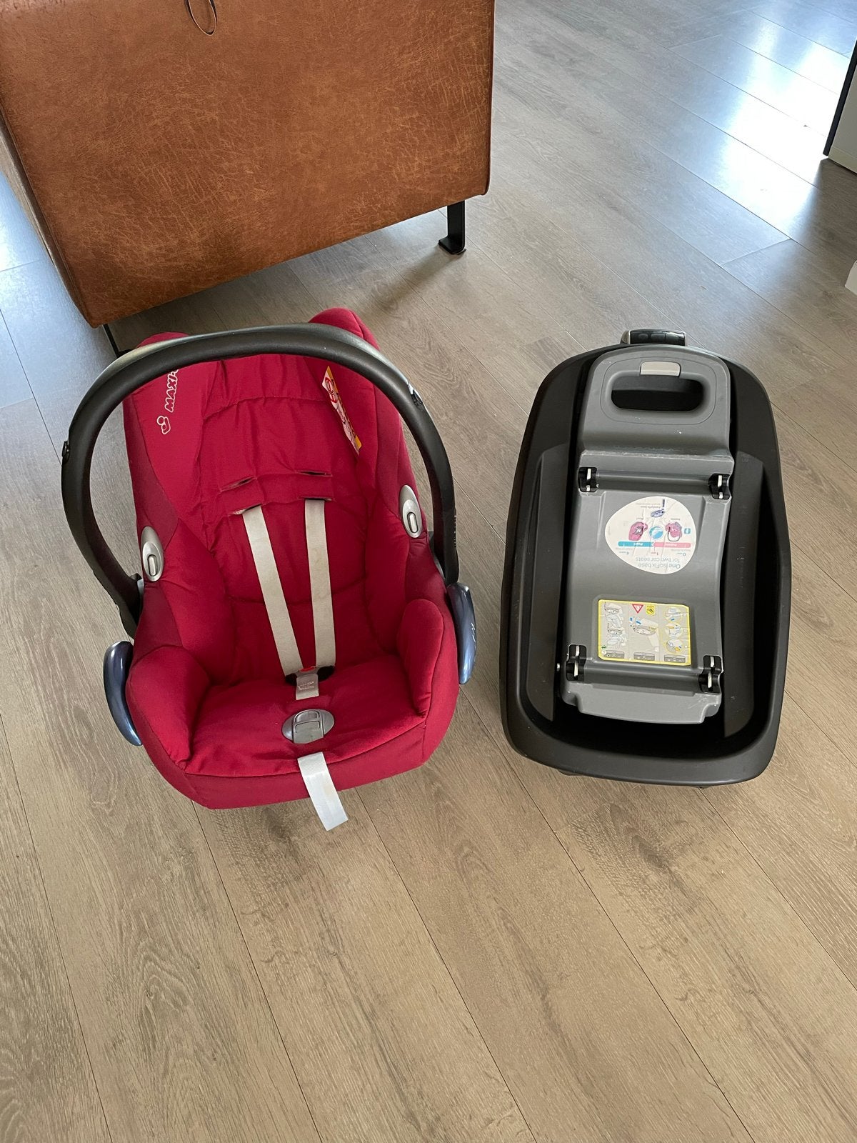 Maxi-Cosi autostoel met FamilyFix base, Ophalen, Gebruikt, Isofix, 0 t/m 13 kg