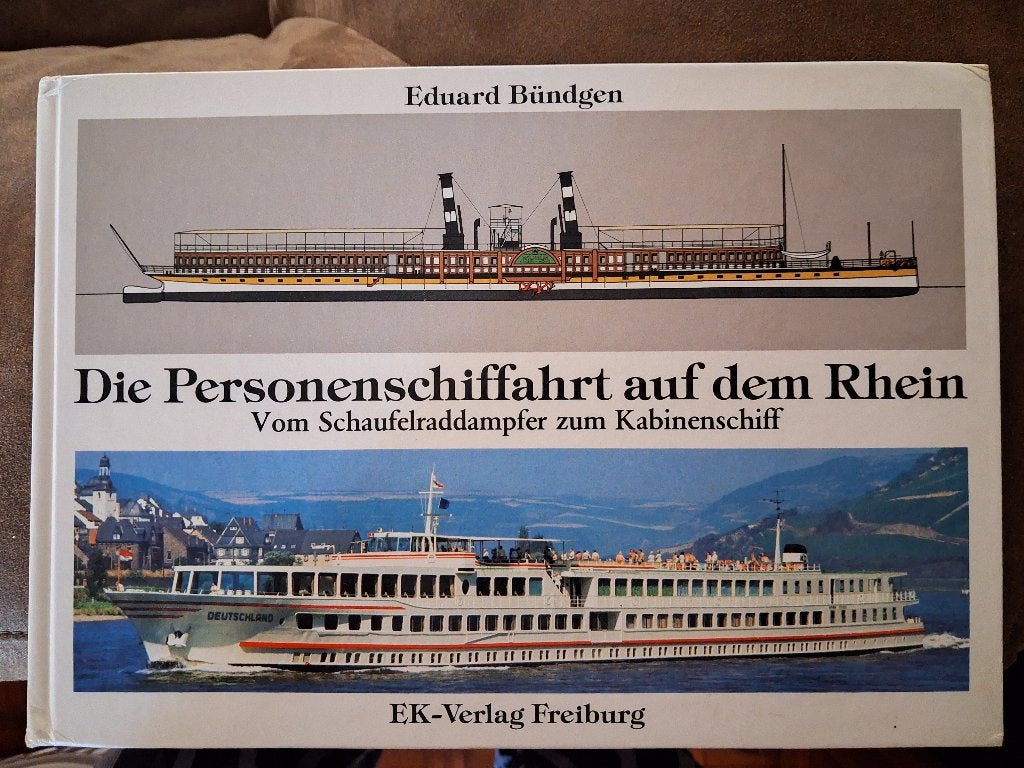 Die Personenschiffahrt auf dem Rhein., Verzenden, Gebruikt, Kaart, Foto of Prent