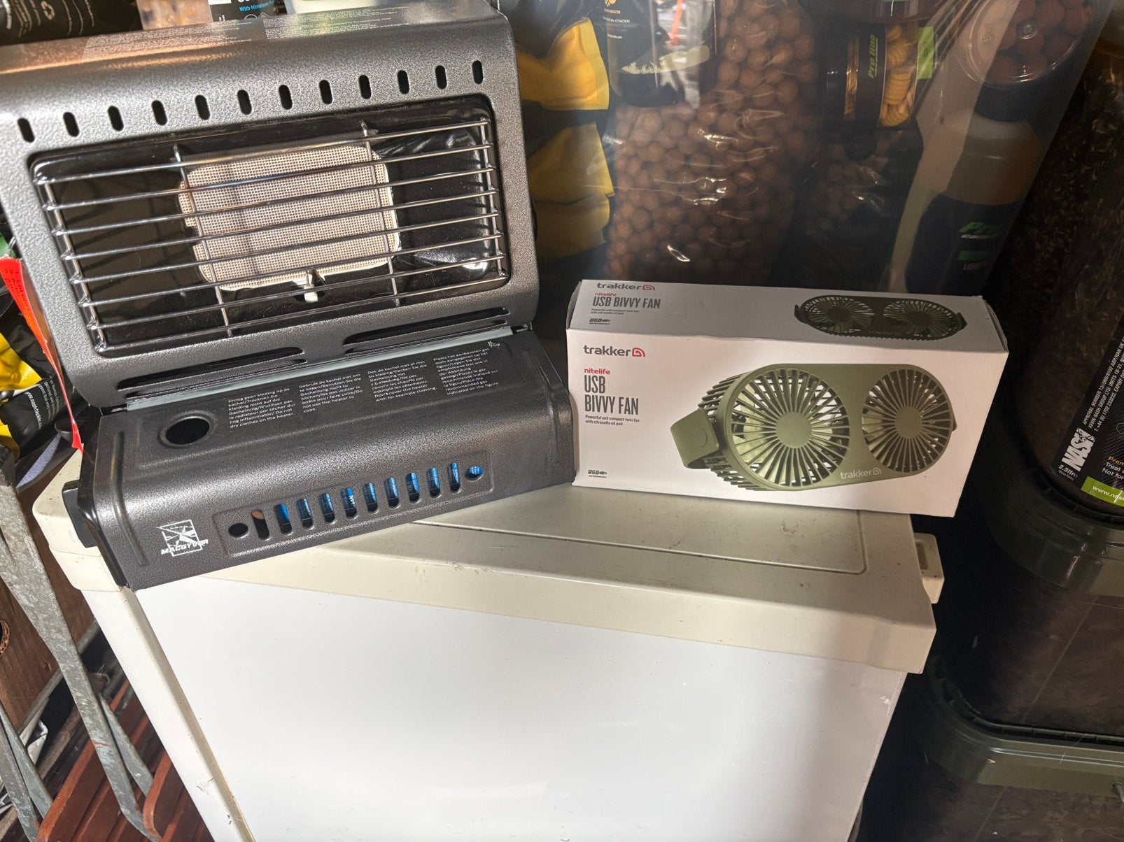 Kacheltje + bivvy fan, Ophalen of Verzenden, Zo goed als nieuw, Overige typen