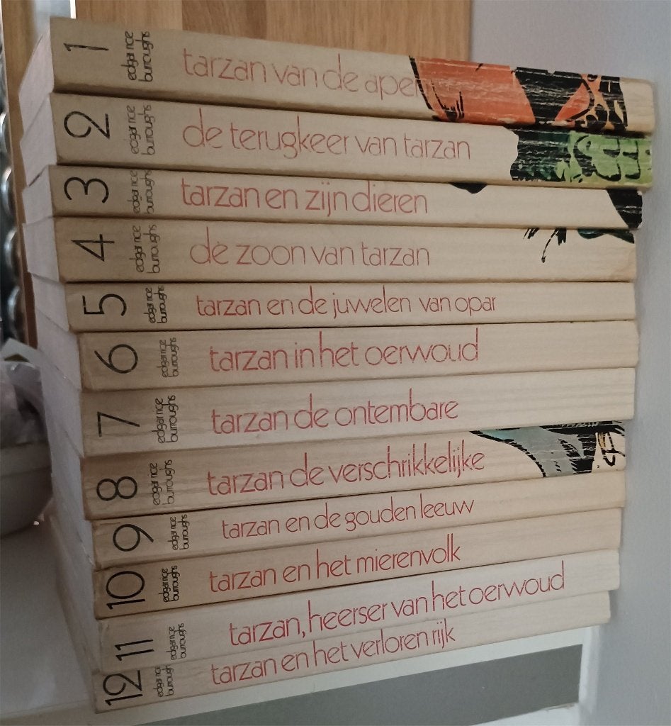 Complete serie Tarzan, 12 boeken, Boeken, Avontuur en Actie, Ophalen of Verzenden, Zo goed als nieuw, Edgar Rice Burroughs