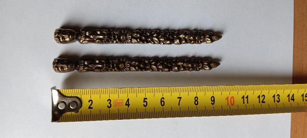 2 PILAREN VOOR TAFELKLOKJE, Antiek en Kunst, Antiek | Klokken, Ophalen of Verzenden