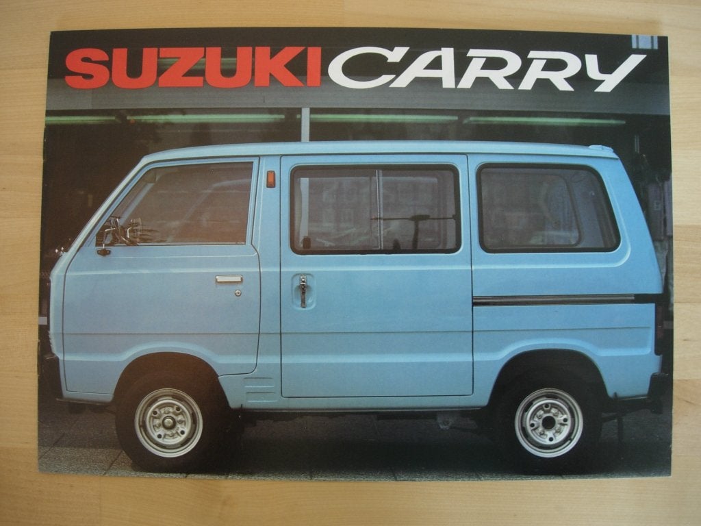 Suzuki Carry Brochure 1980 Bestelwagen Pick-up, Ophalen of Verzenden, Overige merken, Suzuki, Zo goed als nieuw
