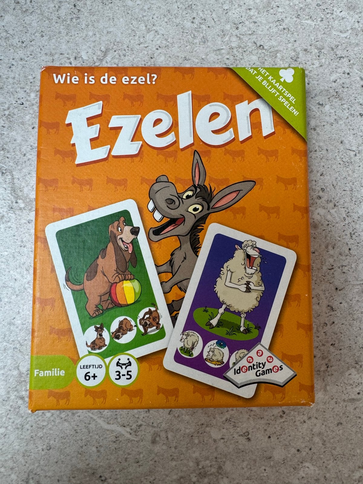 Ezelen Kaartspel - Wie is de ezel? Familie spel 3-5 spelers, Hobby en Vrije tijd, Gezelschapsspellen | Kaartspellen, Drie of vier spelers