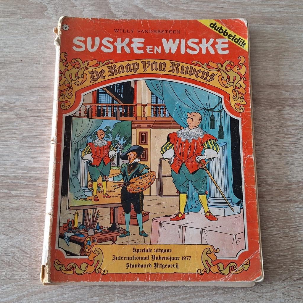 Suske en Wiske 164- De Raap van Rubens (Dubbelalbum), Eén stripboek, Ophalen of Verzenden, Gelezen, Willy Vandersteen