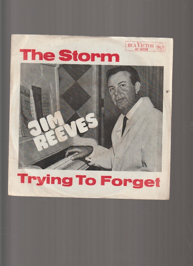 JIM  REEVES  --  THE  STORM, 7 inch, Zo goed als nieuw, Country en Western, Fotohoes