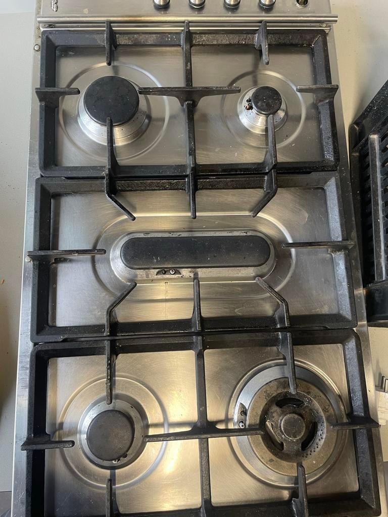 Smeg Inbouw Gas Kookplaat - Breed Model, Gebruikt, Ophalen of Verzenden, Inbouw, Gas