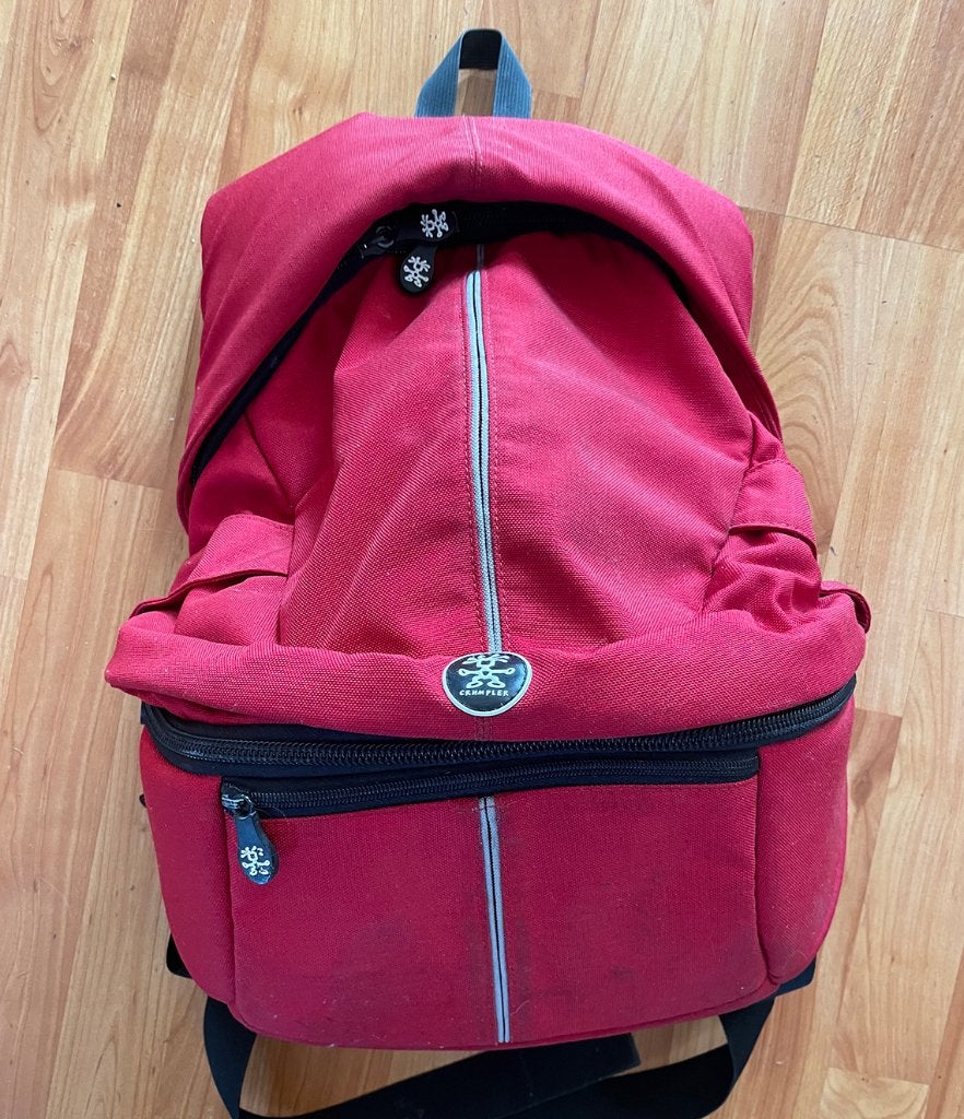 Crumpler camera / foto rugzak fototas, Rood, Rugtas, Ophalen of Verzenden, Zo goed als nieuw