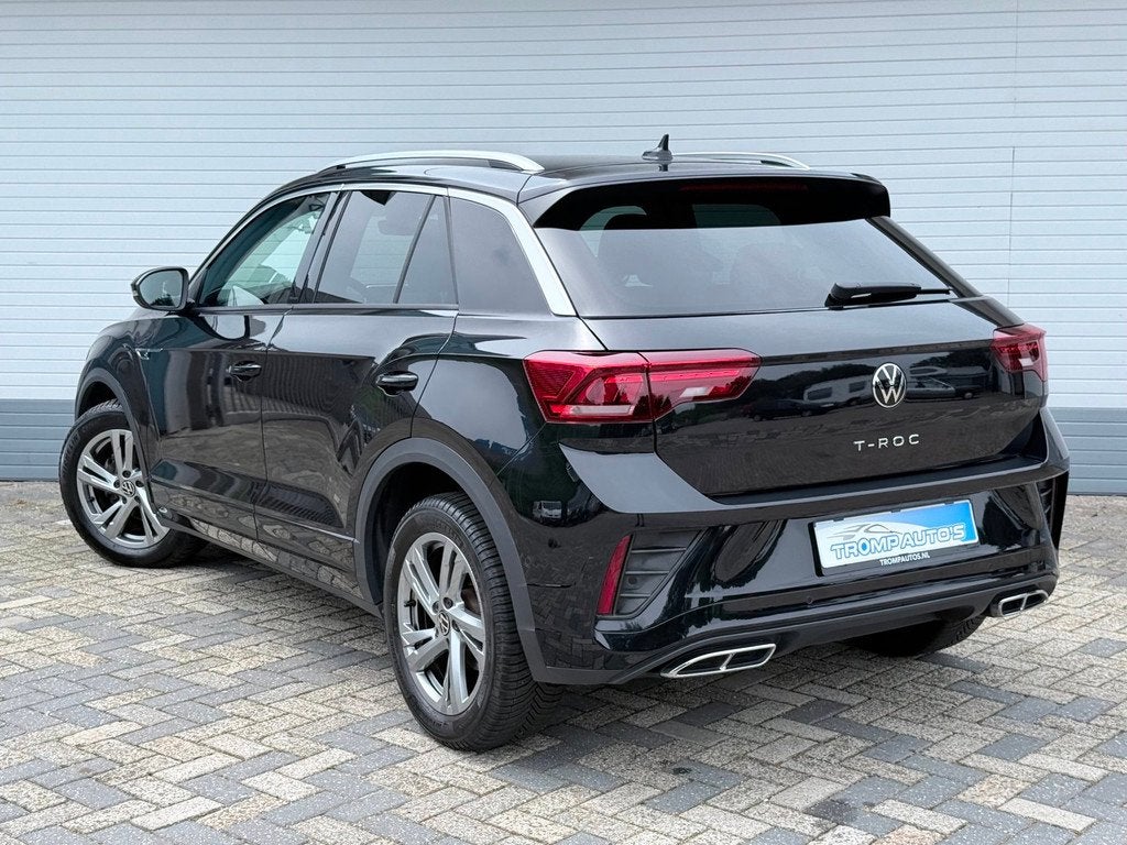 Volkswagen T-Roc 1.5 TSI R-Line|DSG|LED|ACC|CAMERA|STOELVERW, Auto's, Volkswagen, 1258 kg, Zwart, 4 cilinders, 150 pk