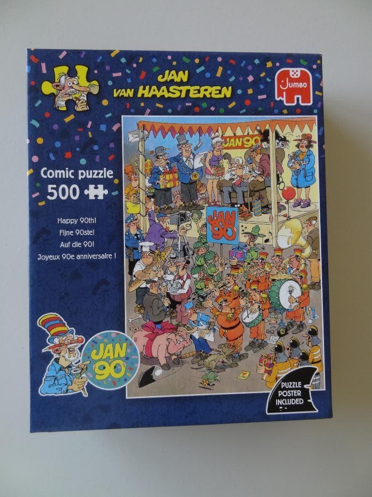 2 puzzels Jan van Haasteren 500 stukjes, Hobby en Vrije tijd, Denksport en Puzzels, Ophalen, 500 t/m 1500 stukjes, Zo goed als nieuw