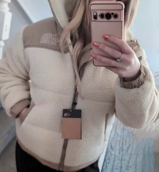 The North Face jas (Novelty Nuptse) dames, Ophalen of Verzenden, Nieuw, Maat 38/40 (M), Beige