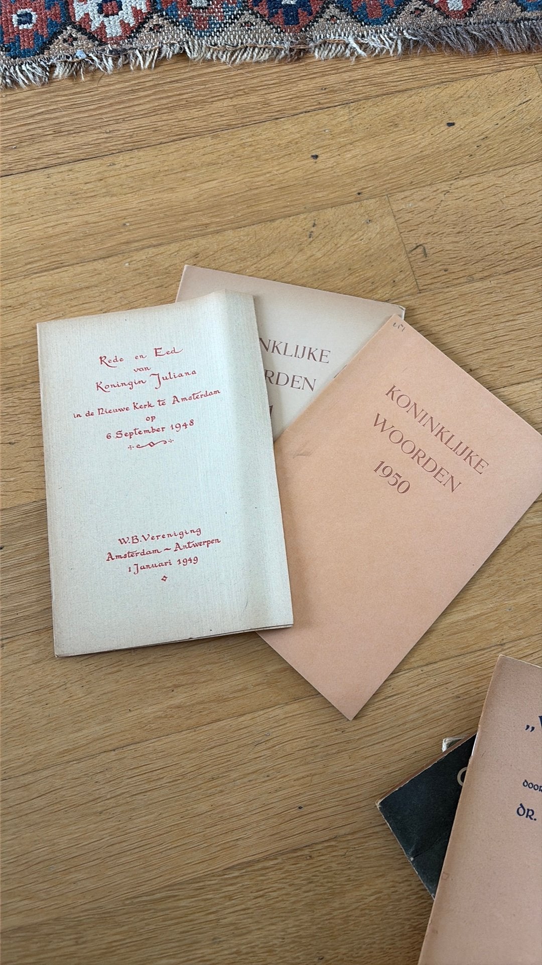 Koninklijke woorden Koningin Juliana 1950 en 1951, Ophalen of Verzenden, Zo goed als nieuw