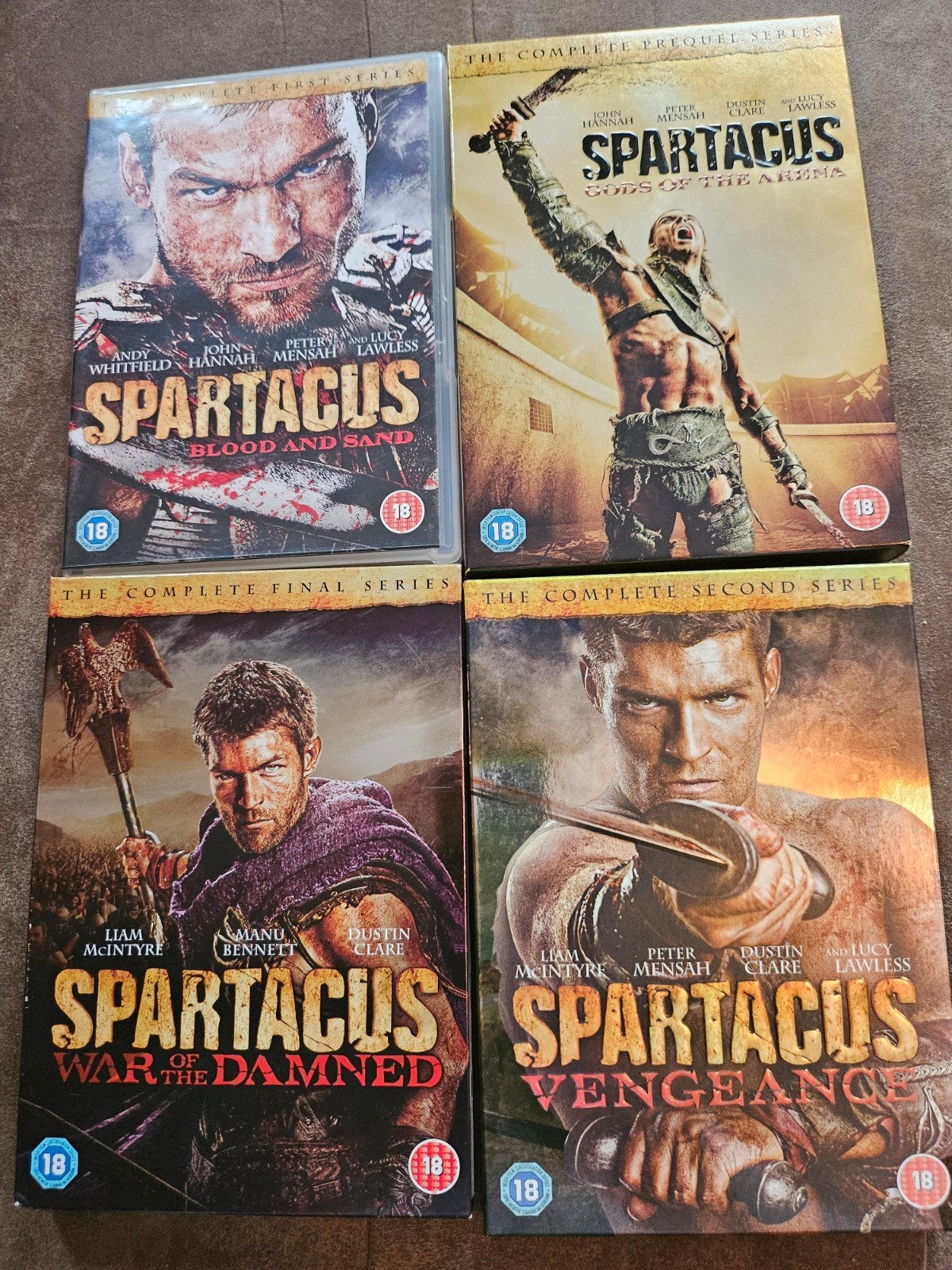 Spartacus Complete Serie DVD Boxset - 4 seizoenen, Vanaf 18 jaar, Engels, Nederlands, Inclusief doosje