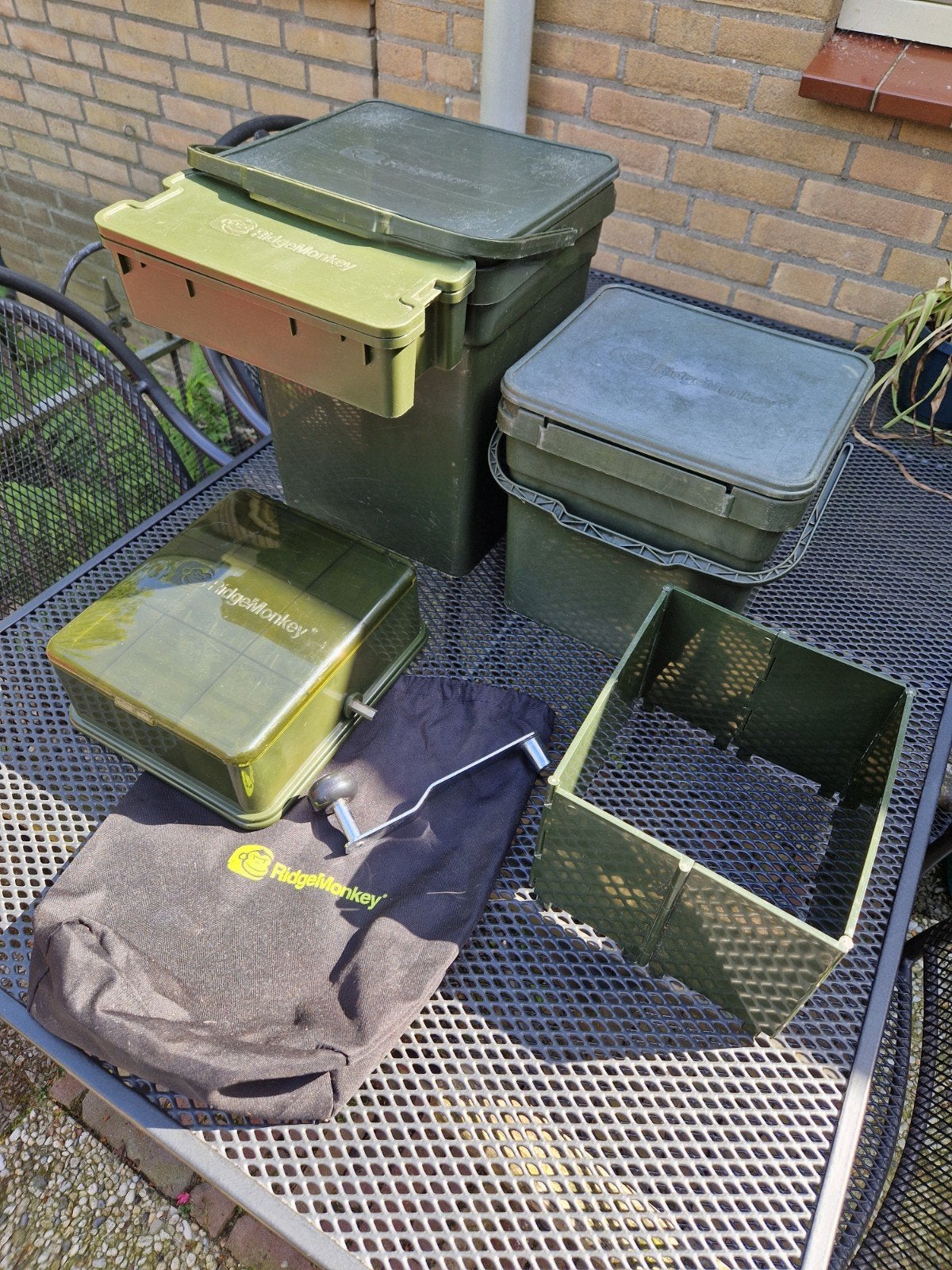 RidgeMonkey set met Crusher en Emmers., Ophalen, Gebruikt, Overige typen