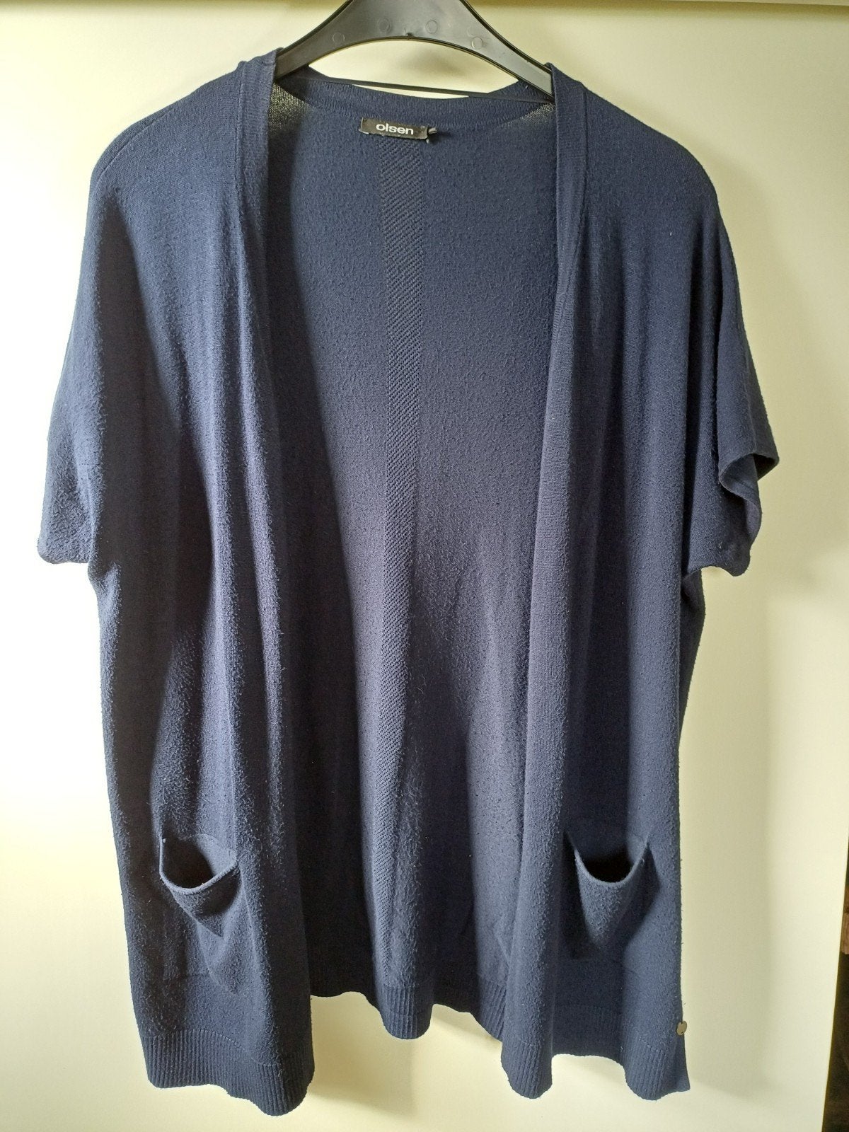 Olsen vest donkerblauw maat L, Olsen, Ophalen of Verzenden, Gedragen, Blauw
