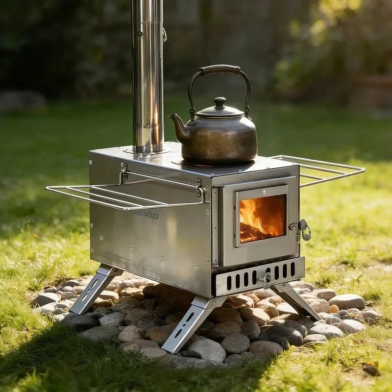 Wizz Fire Tentkachel/Stove RVS, Outdoorsportshop, Nieuw, WizzFire, Info@outdoorsportshop.nl