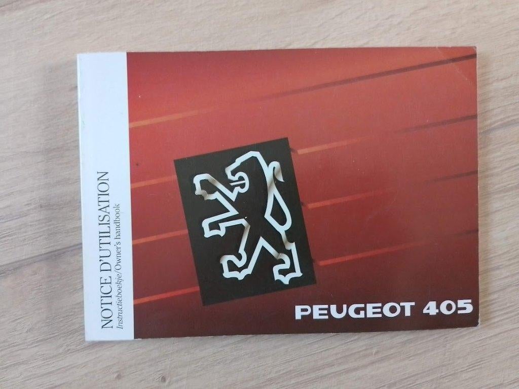 Peugeot 405 handleiding / instructieboek, Auto diversen, Handleidingen en Instructieboekjes, Ophalen of Verzenden