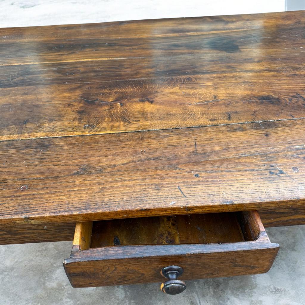 Antieke Franse eettafel tafel boerentafel 230 cm, Antiek en Kunst, Antiek | Meubels | Tafels, Ophalen