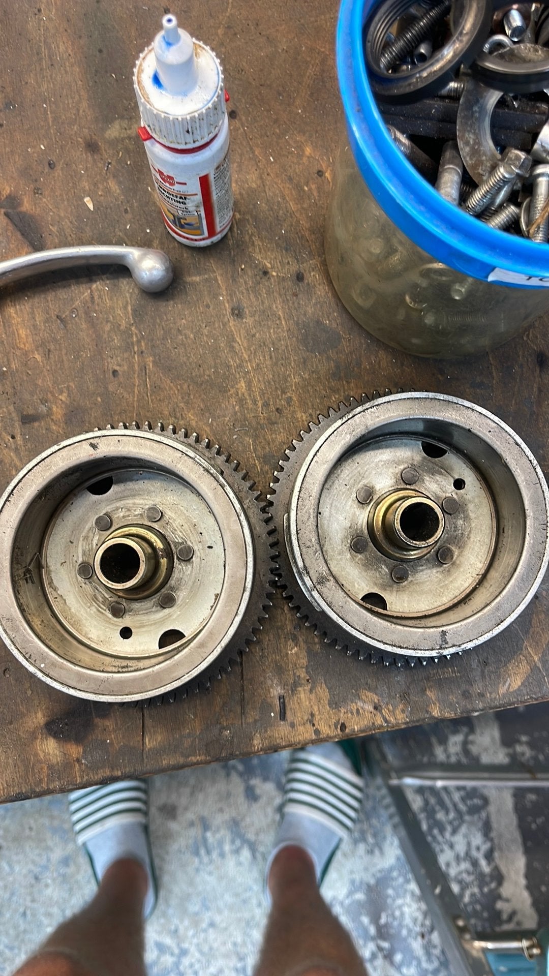 Vliegwiel tomos ontsteking beide goed, Ophalen, Zo goed als nieuw, Kart