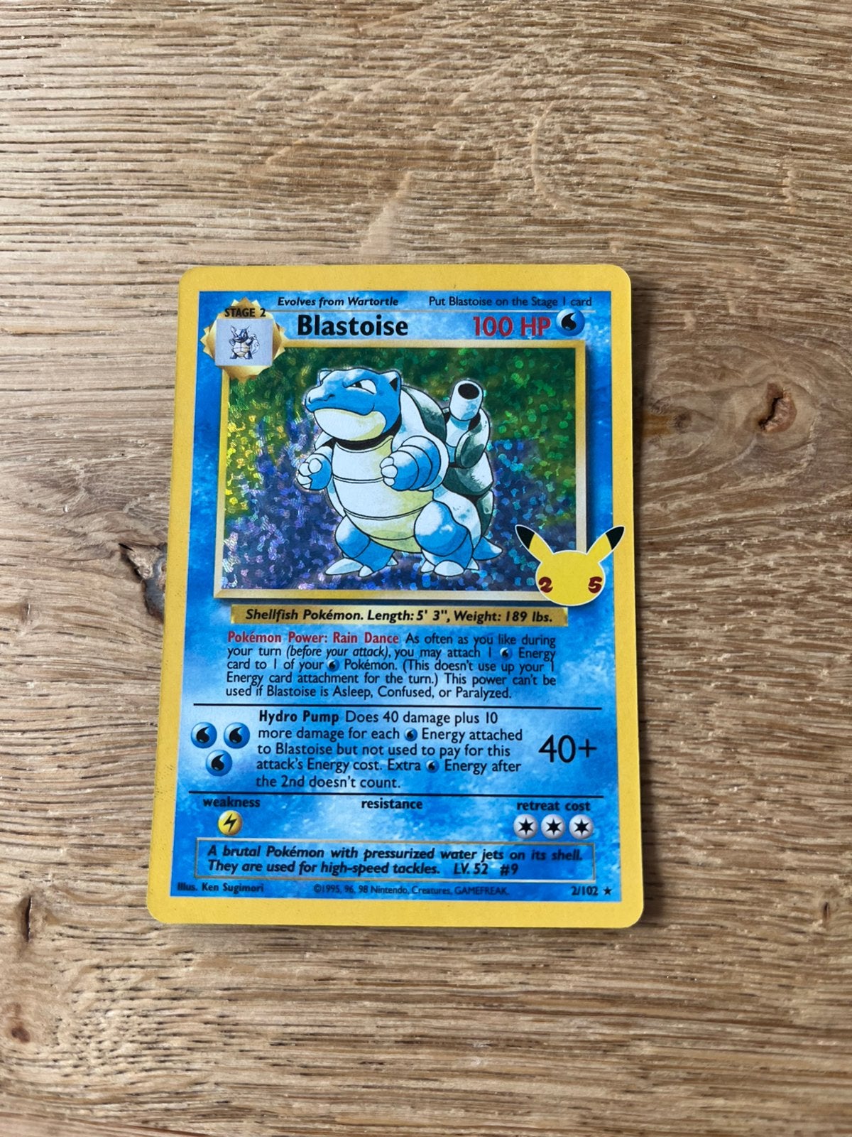 Blastoise 2021 pokémon Celebrations, Ophalen of Verzenden, Zo goed als nieuw