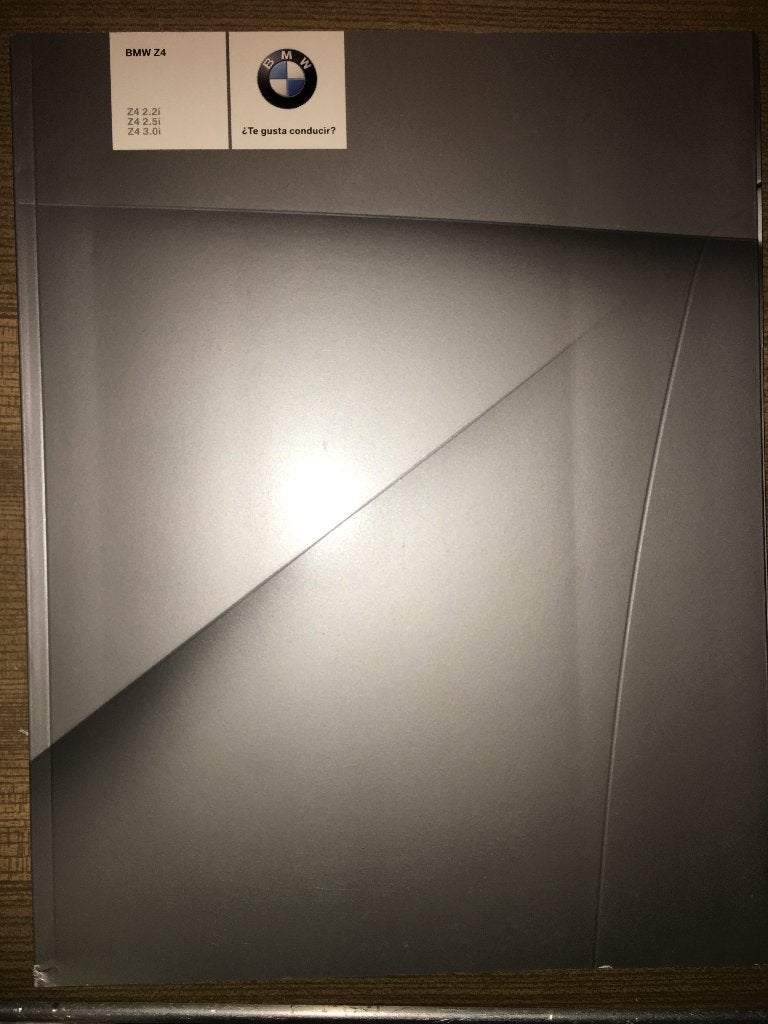 BMW Z4 2.2i 2.5i 3.0i E85 folder brochure 2003 2004 Spaans, Ophalen of Verzenden, Zo goed als nieuw, BMW