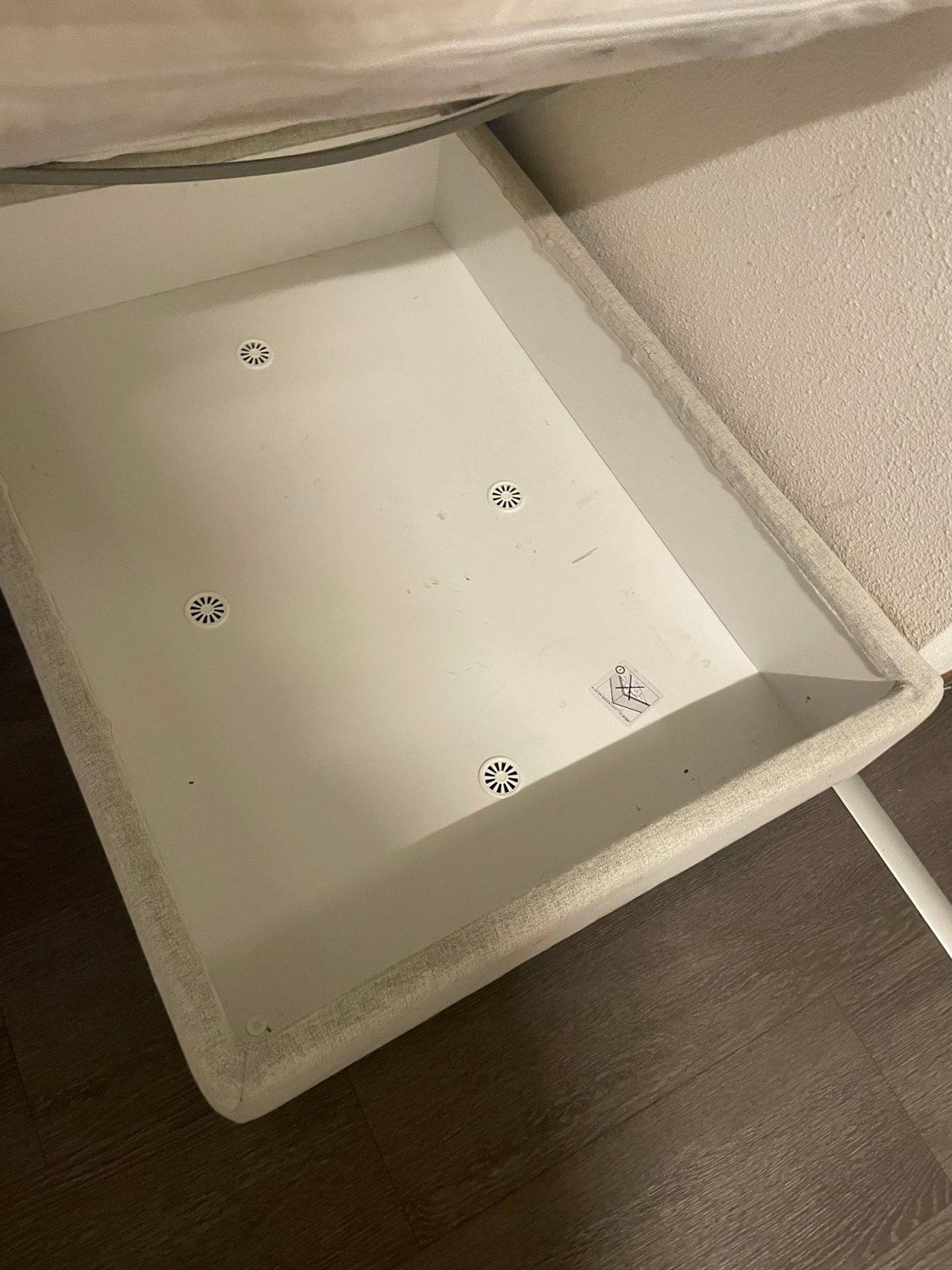 Grijze Ikea poef, Ophalen, Gebruikt